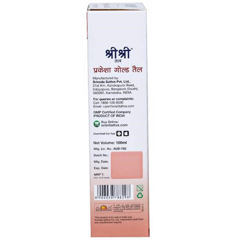 Sri Sri Tattva Prakesha Gold Hair Oil 100 ml