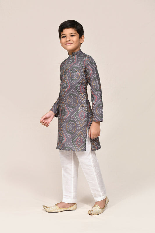 Joban Fashion Linen Cotton red Kurta With Straight Fit Pant