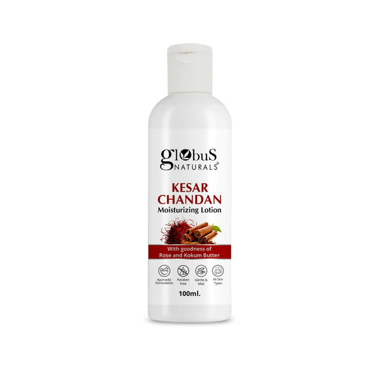 Globus Naturals Kesar Chandan Moisturizing Body Lotion For Silky Soft, Smooth, Radiant Skin, All Skin Types | Swadesiicart