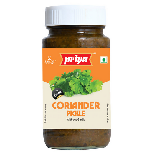 Priya Coriander Pickle Without Garlic | Swadesiicart