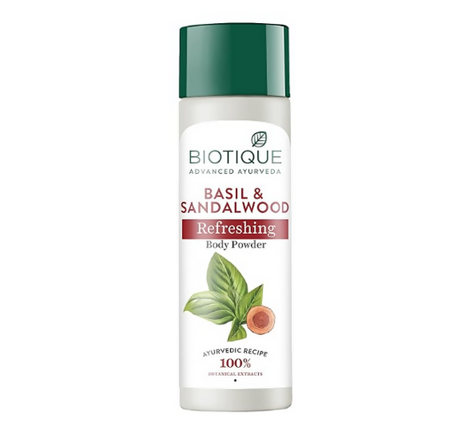 Biotique Basil & Sandalwood Refreshing Body Powder Grab2Buy Biotique Grab2Buy