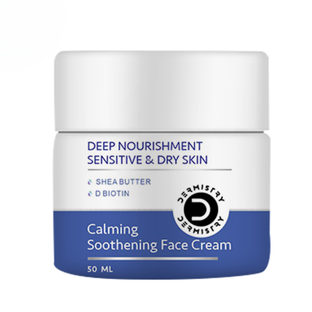 Dermistry Sensitive & Dry Skin Care Deep Nourishment Calming Soothing Face Cream Shea Butter Biotin - Grab2buy