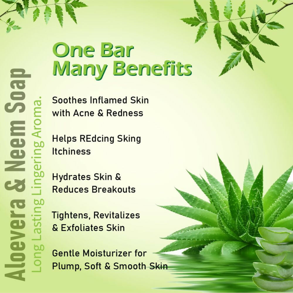 Prakriti Herbal Soap Aloevera and Neem - Distacart