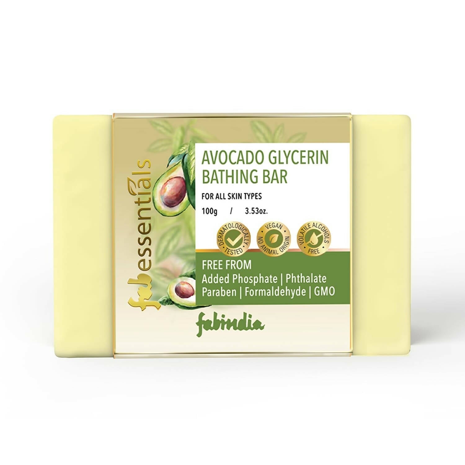Fabessentials Assorted Glycerin Bathing Bars Combo - Avocado, Tea Tree & Musk - Grab2buy