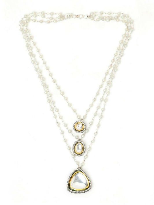 Beaded Layered Kundan Necklaces - Ruby Raang | Grab2Buy