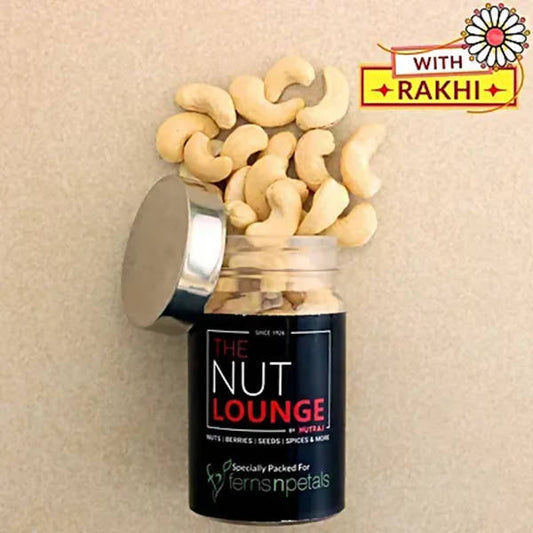 Om Pearl Bracelet Rakhi & Cashew Jar
