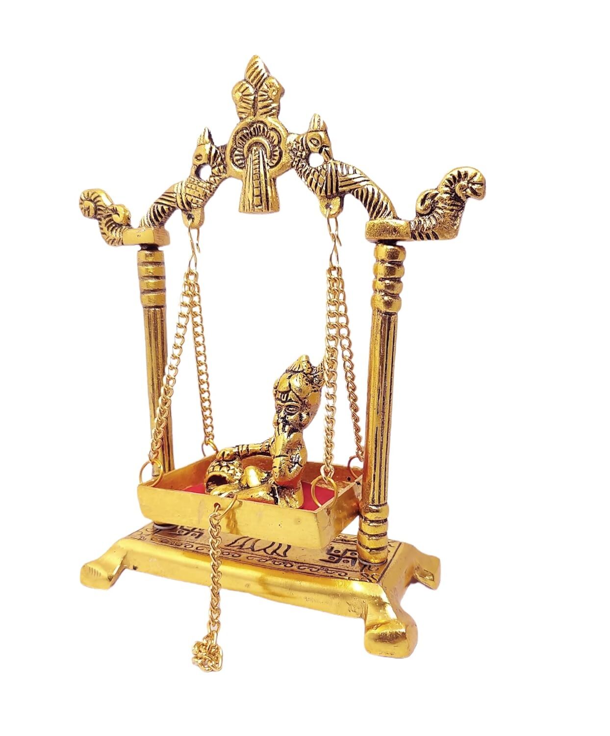 KridayKraft Laddu Gopal on Jhulla Palana Metal Statue - Grab2buy