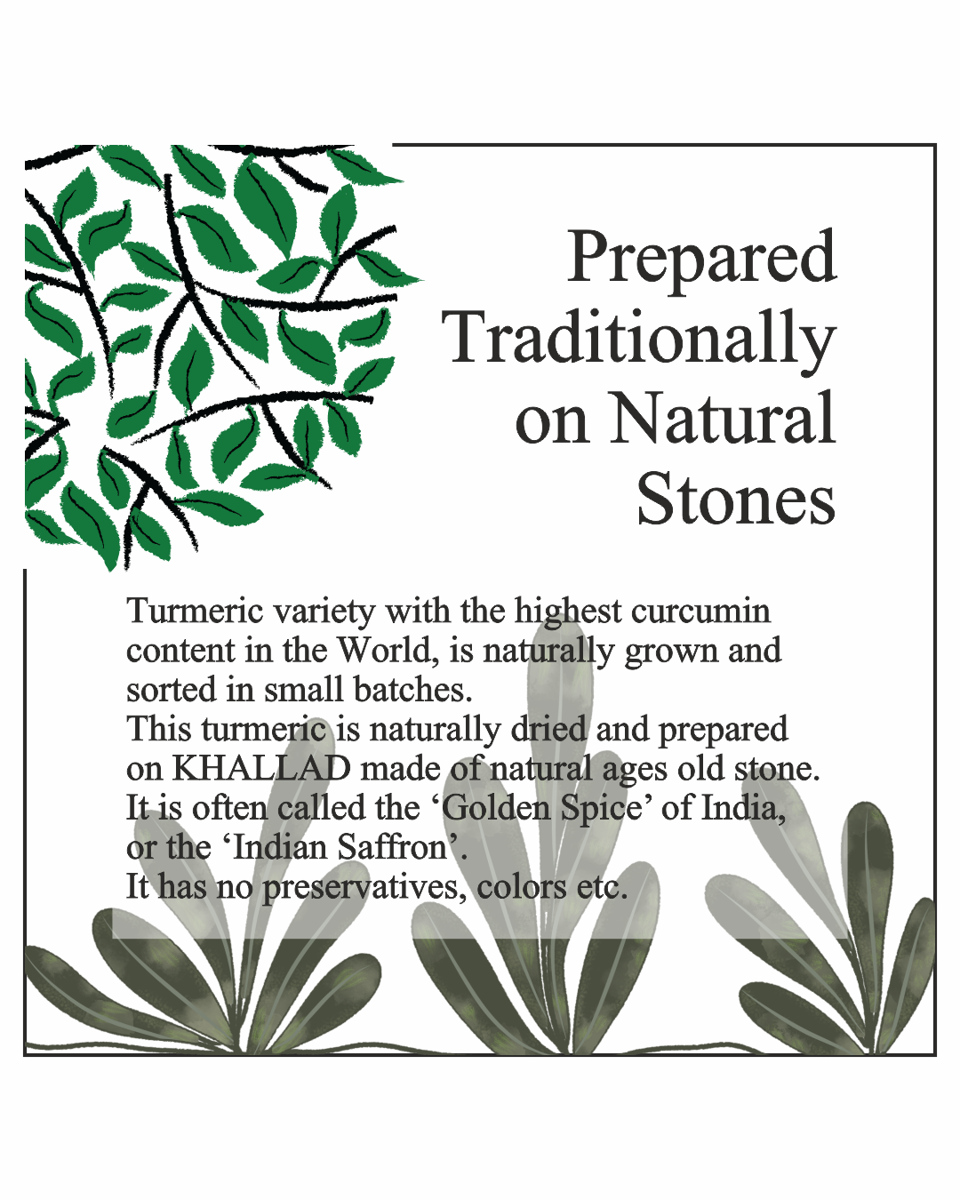 Asavi Stonemade Lakadong Turmeric Powder - Grab2buy