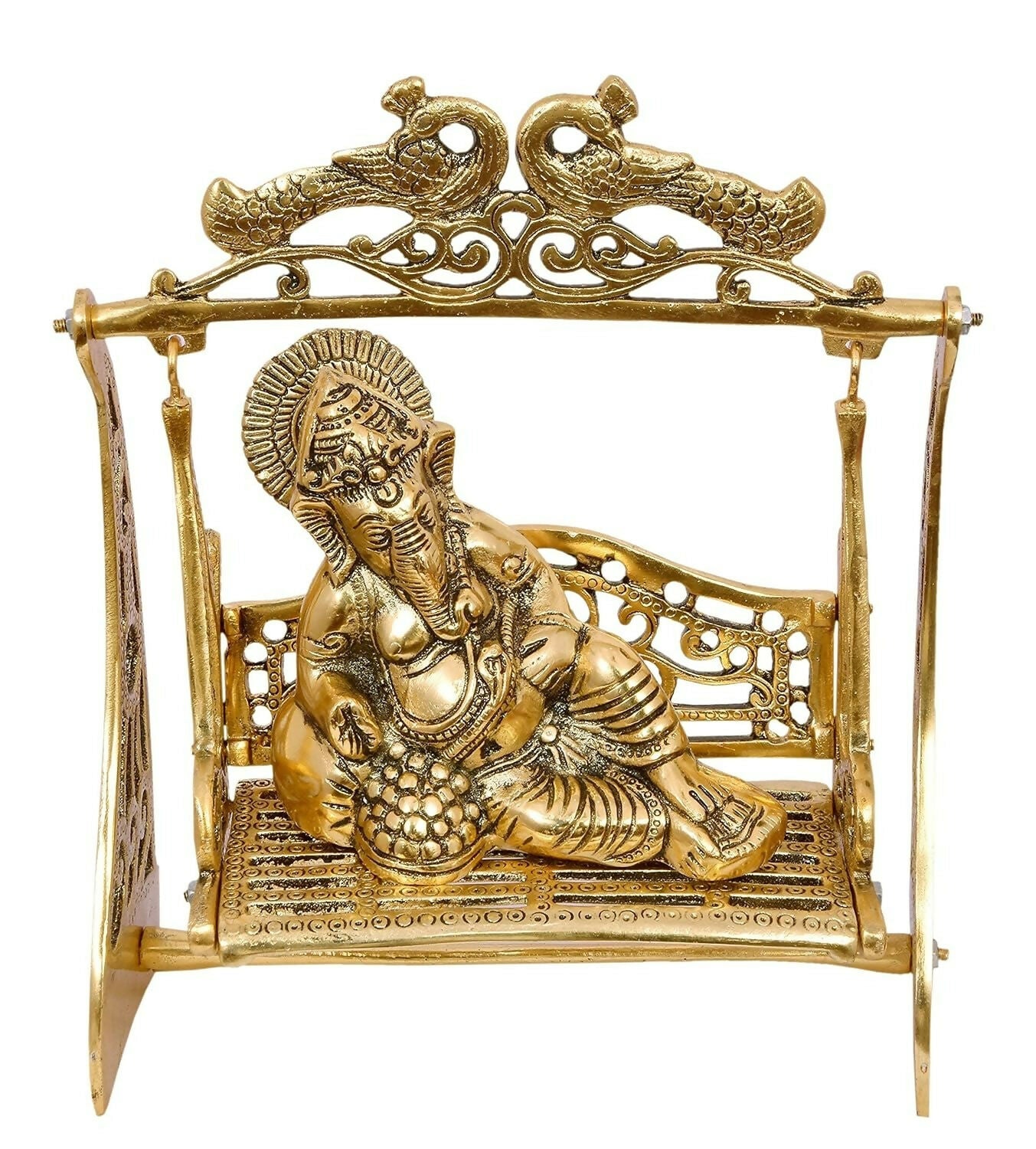 Nexplora Industries Metal Ganesh On Jhula Idol - Grab2buy