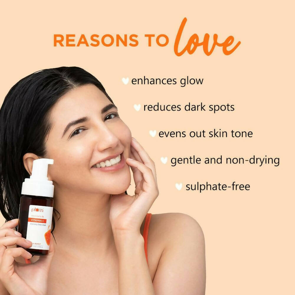 Plum Mandarin & Vitamin C Foaming Face wash - Grab2buy