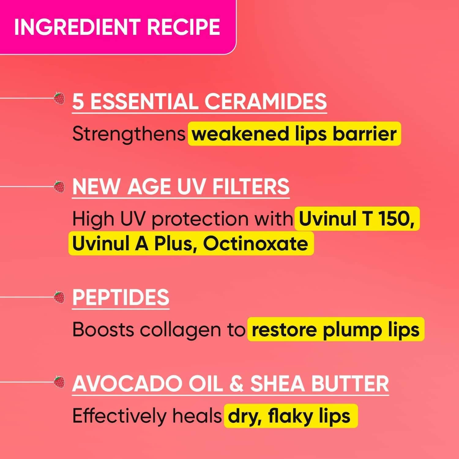 Dot & Key Barrier Repair Ceramide & Peptide SPF 50 Lip Balm - Red Romance - Grab2buy