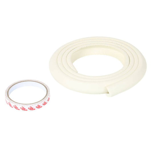 Safe-O-Kid Unique High Density 2 Mtr Long U - Shaped 4 Edge Guard Strips - Cream