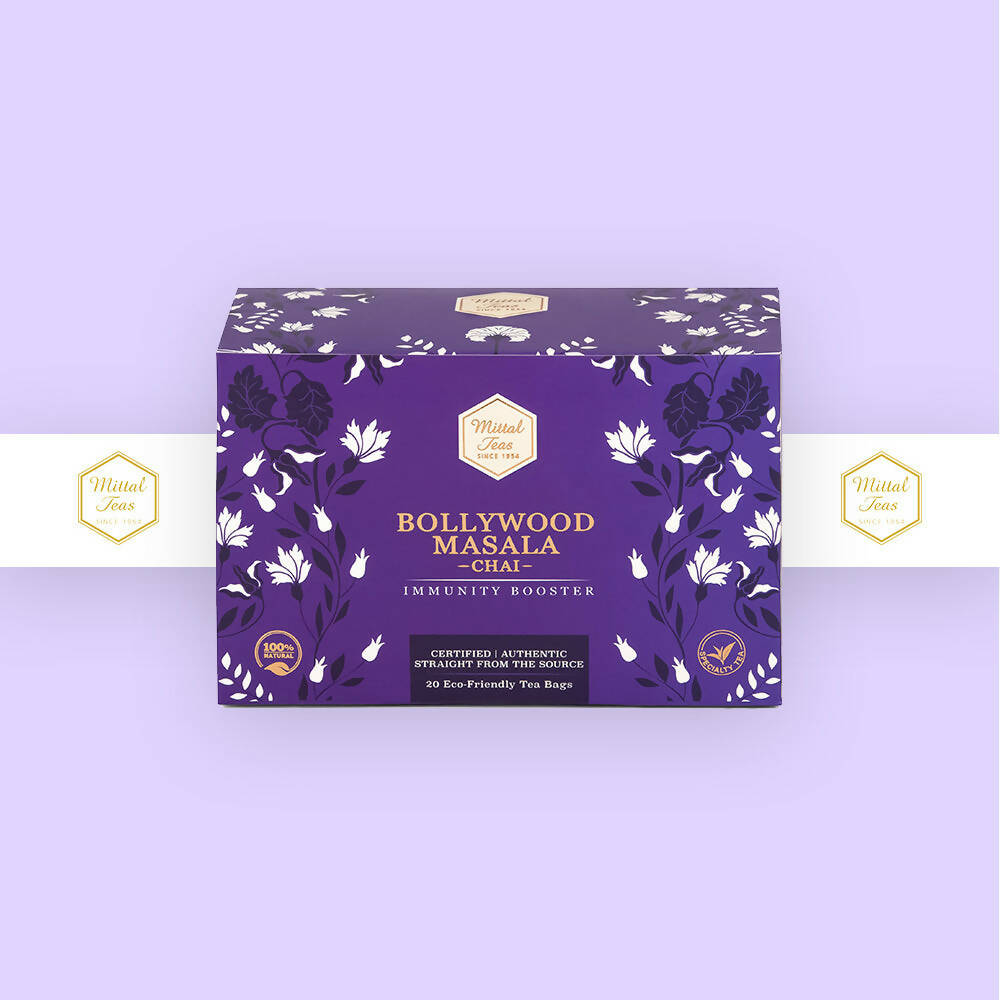 Mittal Teas Bollywood Masala Chai - Eco-Friendly Bags - Grab2buy