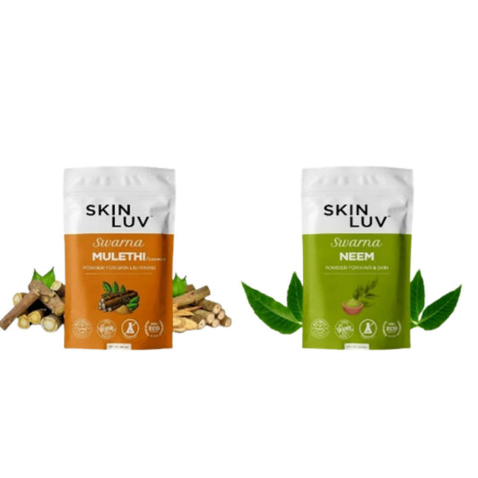 SkinLuv Swarna Mulethi Powder And Neem Powder Combo