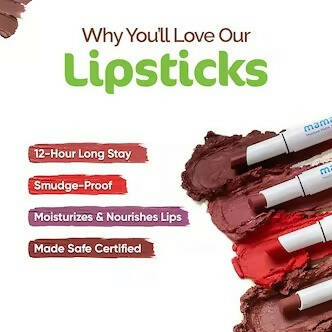Mamaearth Moisture Matte Longstay Lipstick Cherry Punch - Grab2buy