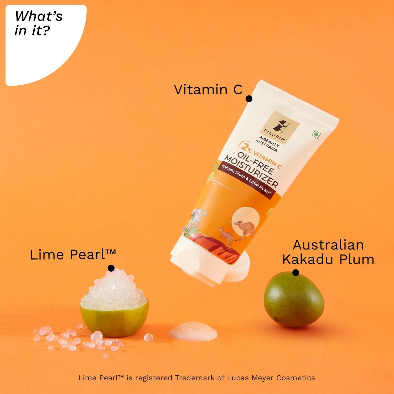 Pilgrim Australian 2% Vitamin C Oil free Moisturizer with Kakadu Plum & Lime Pearl For Oily & Acne Prone Skin - Grab2buy