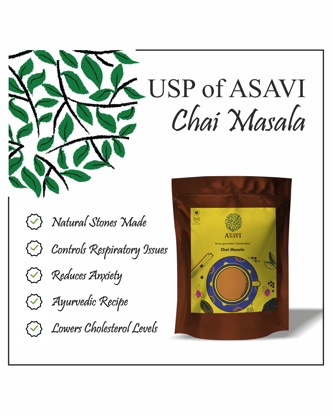 Asavi Stonemade Chai Masala - Grab2buy