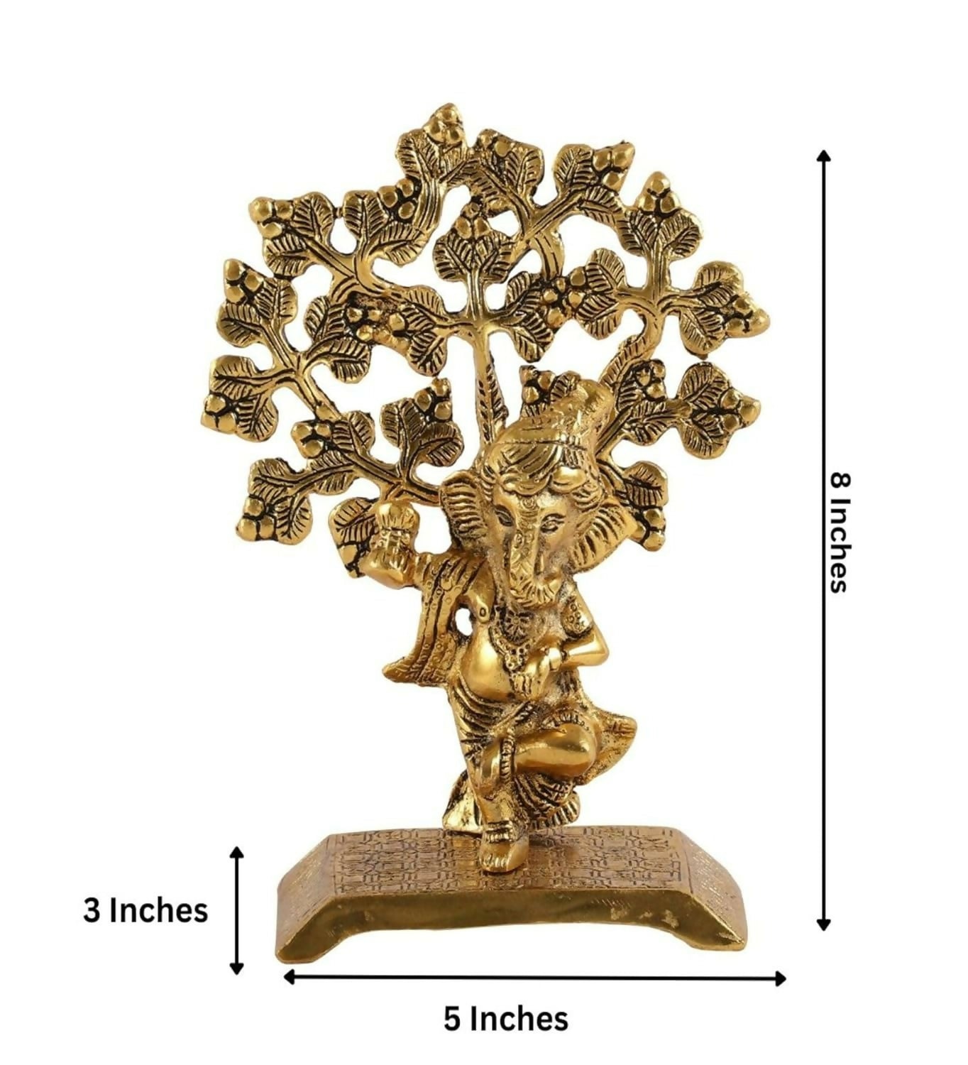 Heyearth Lord Ganesh Statues With Tree,Ganesha Figurine,Lord Ganesha Idol - Grab2buy