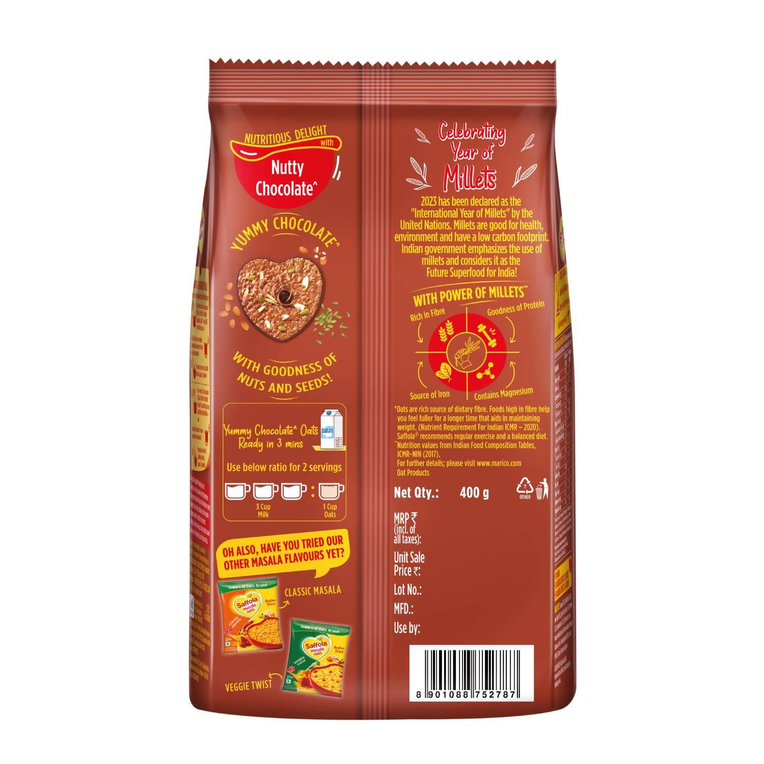 Saffola Oats with Nutty Chocolate - Grab2buy