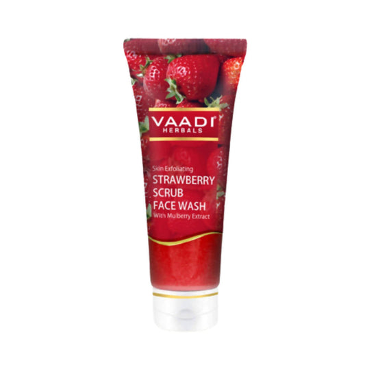 Vaadi Herbals Skin Exfoliating Strawberry Scrub Face Wash with Mulberry Grab2Buy Vaadi Herbals Grab2Buy