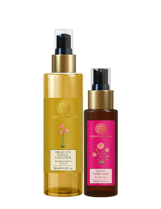 Forest Essentials Cleanser & Toner Duo Combo Grab2Buy Forest Essentials Grab2Buy