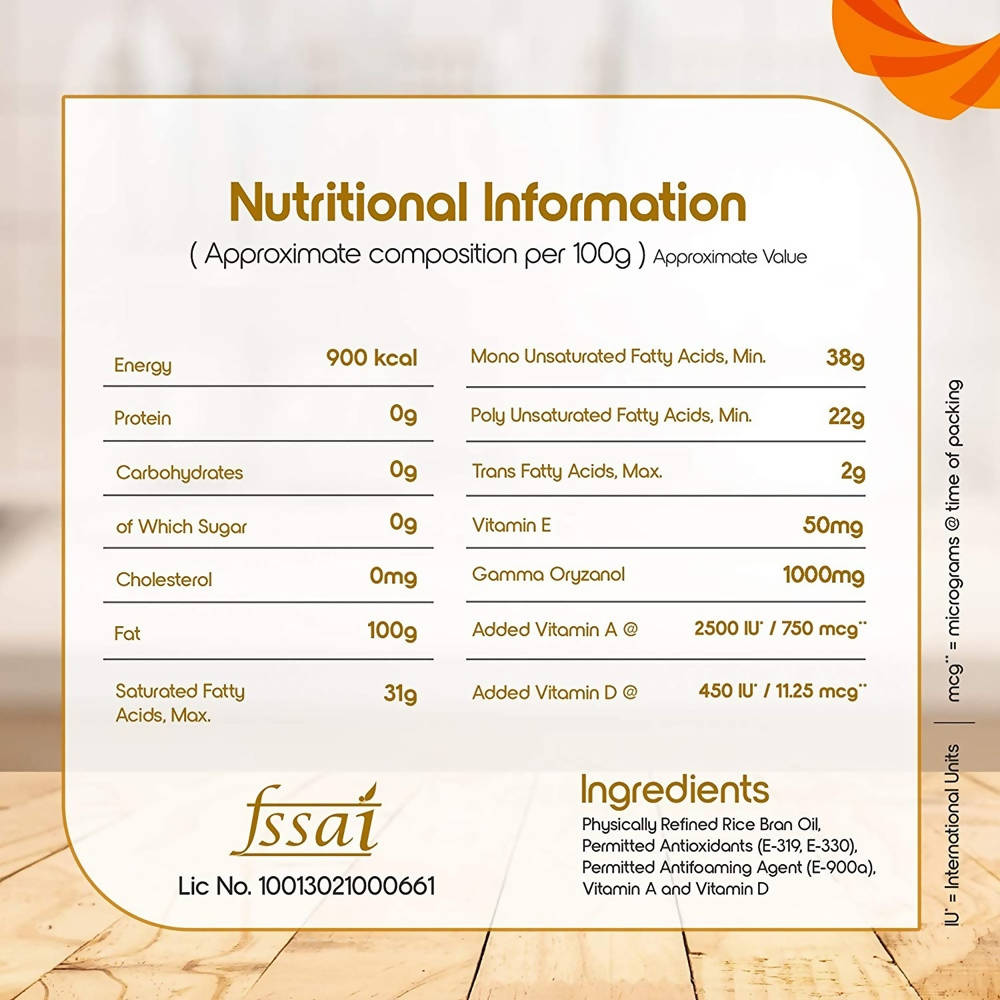 Fortune Rice Bran Health Oil - Distacart