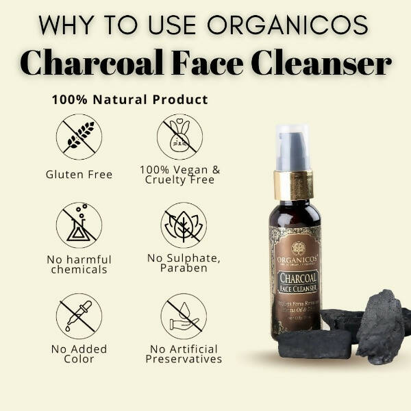 Organicos Charcoal Face Cleanser - Grab2buy
