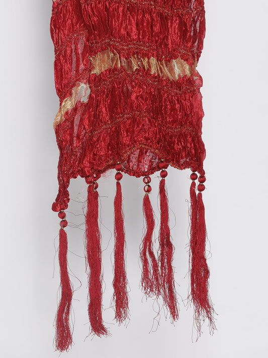 Vastramay Men's Beige Viscose Dupatta - Grab2buy