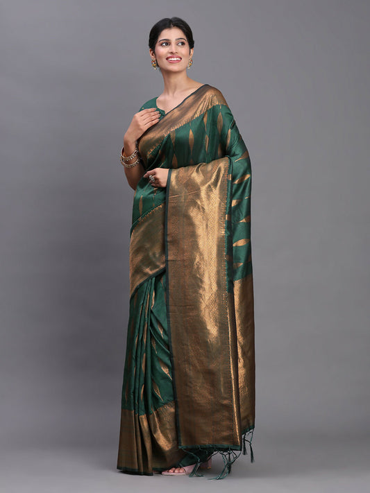Shree Shyam Fashion Silk Dark Green Saree
