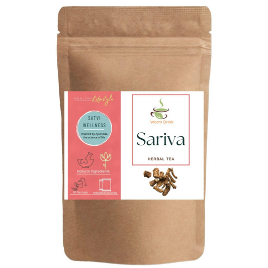 Satvi Wellness Sariva Tea Ananthamool Sariba Herbal Tea Bags | Herbal Tea