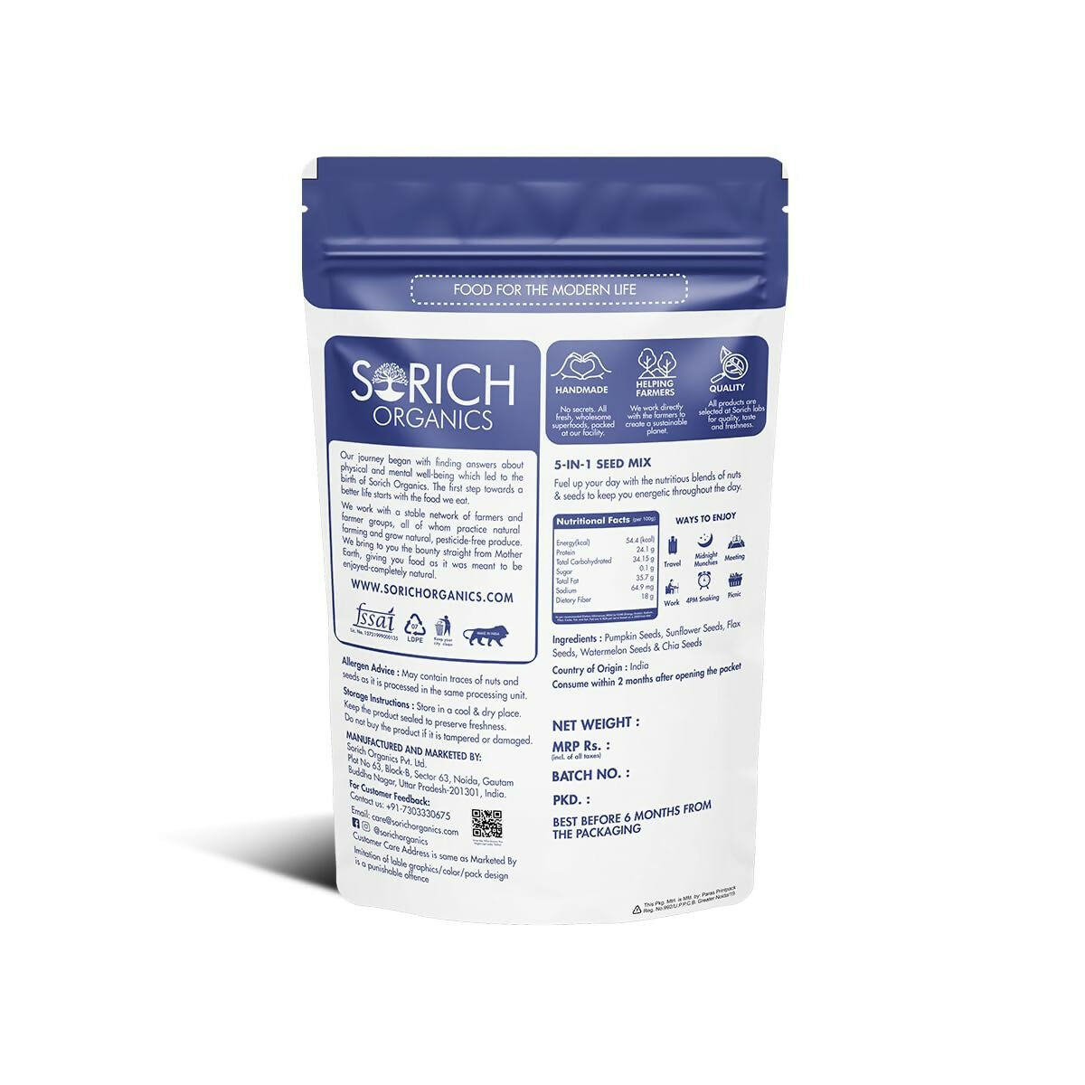 Sorich Organics 5 in 1 Seed Mix - Grab2buy