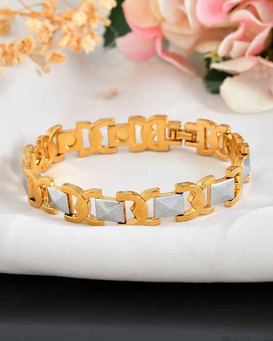 VOJ Dual Plated Men's Loose Bracelet | Grab2Buy