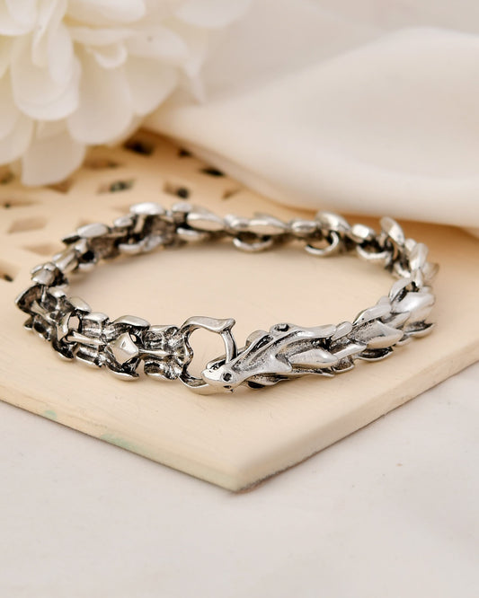 VOJ Men Stainless Steel Dragon Bracelet VOJ (Valley Of Jewellery)