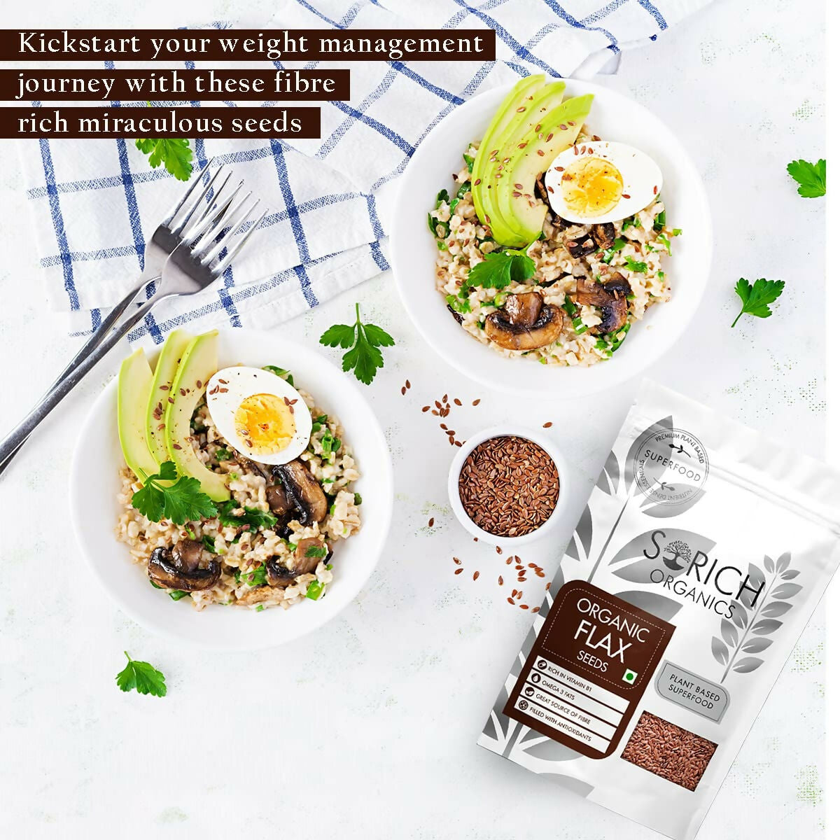 Sorich Organics Flax Seeds - Alsi Seeds - Grab2buy