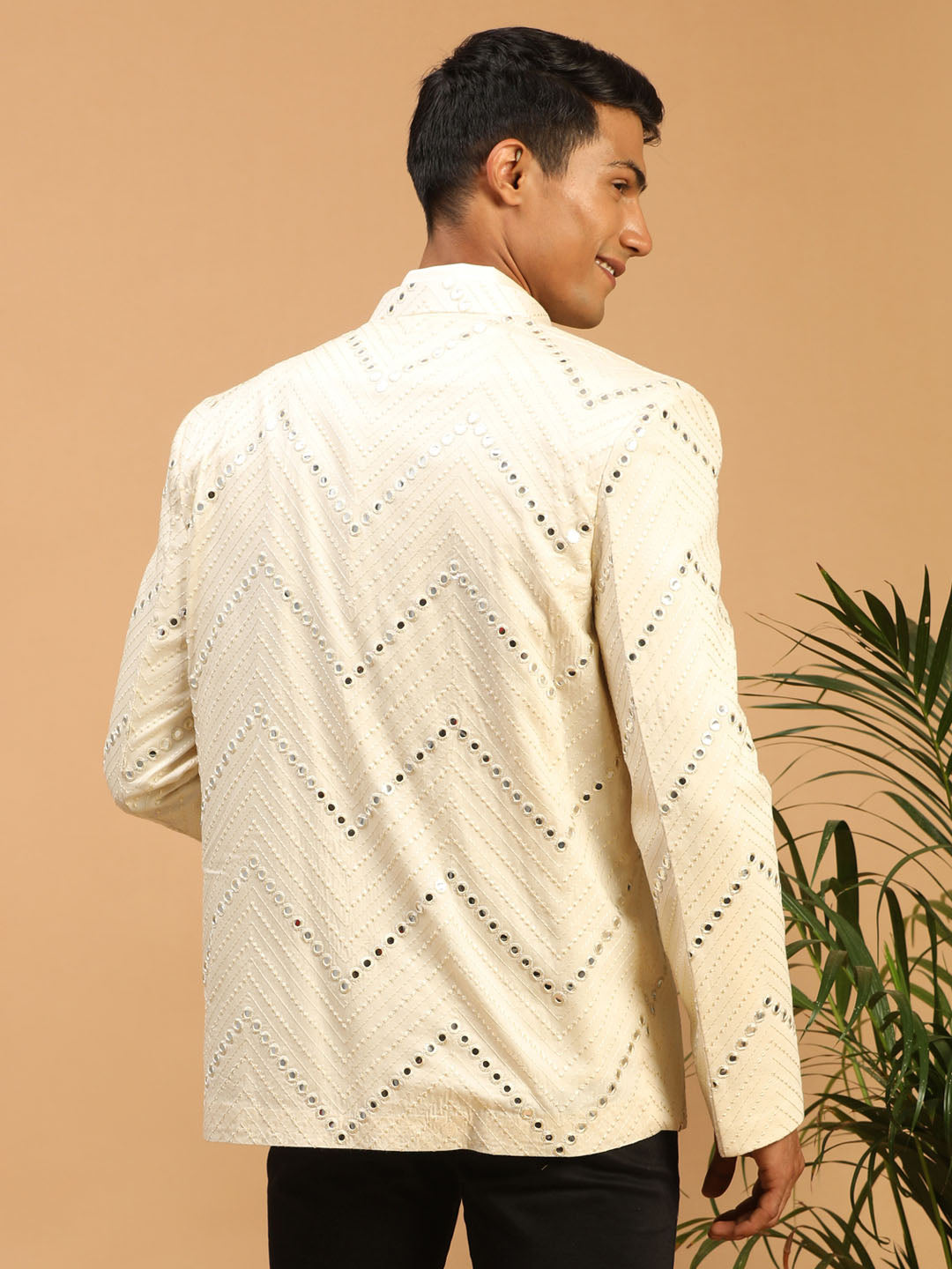 Shrestha By Vastramay Men's Cream Viscose Ethnic Combo Set - Grab2buy