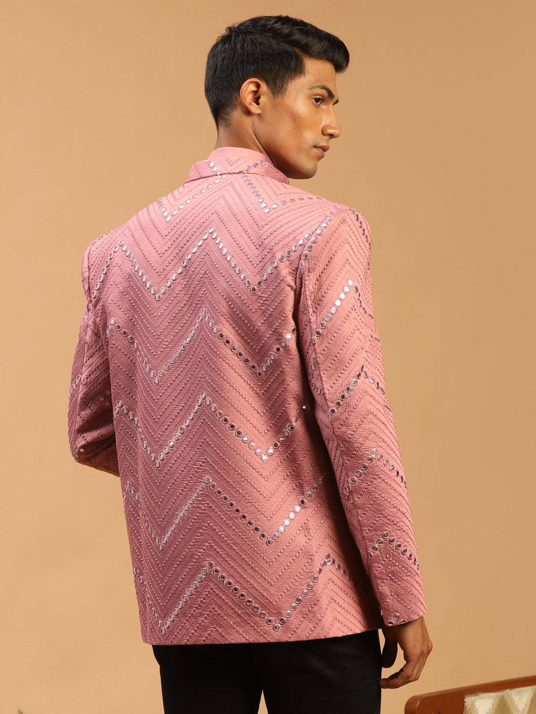 Shrestha By Vastramay Men's Onion Pink Viscose Ethnic Combo Set - Grab2buy