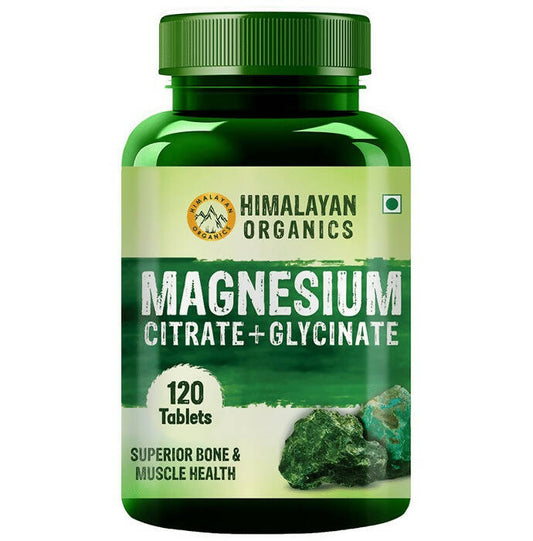 Himalayan Organics Magnesium Citrate+Glycinate Tablets - Grab2buy