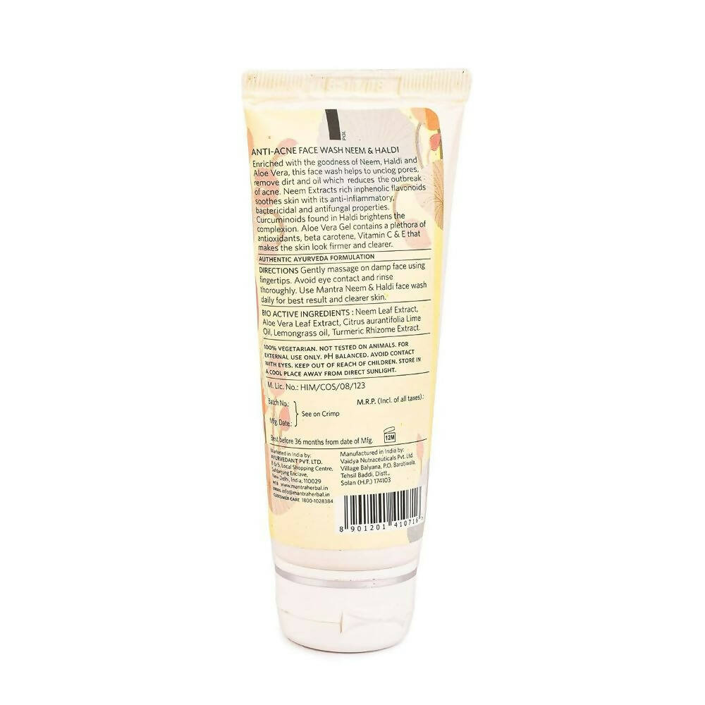 Mantra Herbal Neem and Haldi Anti-Acne Face Wash - Grab2buy