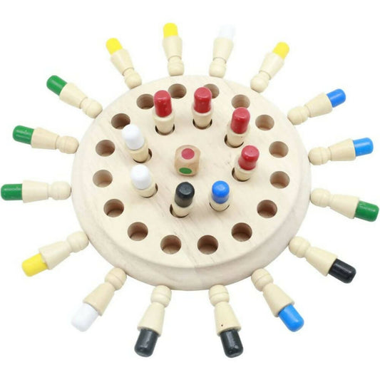 Kraftsman Wooden Memory Chess Game for Kids | Color Memory Chess Game | Educational Toy - Grab2buy