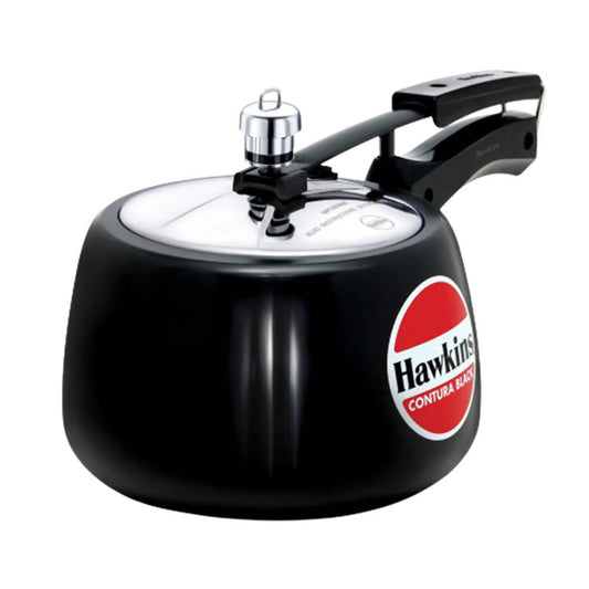 Hawkins Contura Hard Anodised Aluminium Pressure Cooker 3 Litre - Black Grab2Buy Hawkins Grab2Buy