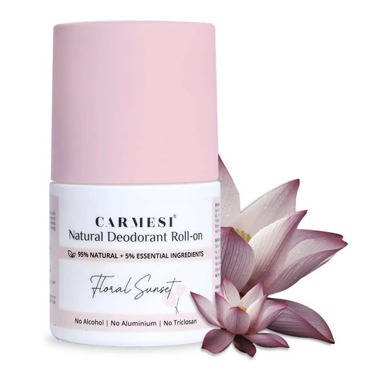 Carmesi Natural Underarm Roll On Deodorant for Women - Floral Sunset Grab2Buy Carmesi Grab2Buy