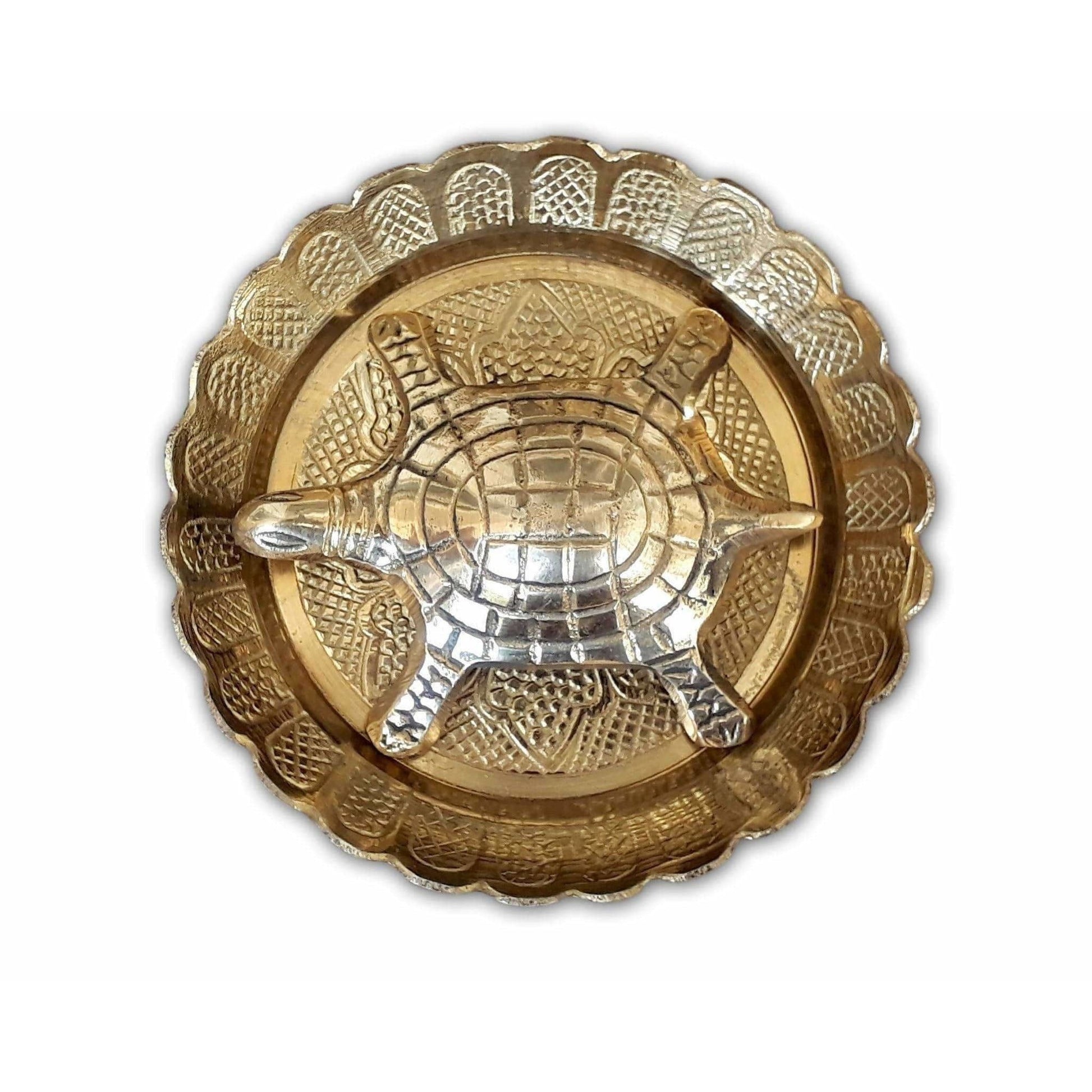 Tortoise with Small Brass Plate - Grab2buy