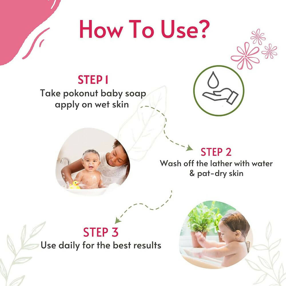 Pokonut Baby Soap With Honey & Almond - Grab2buy