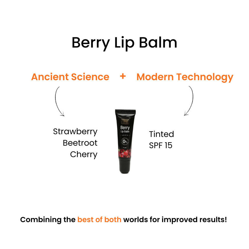 Tru Hair & Skin Berry Lip Balm With SPF 15 - Grab2buy