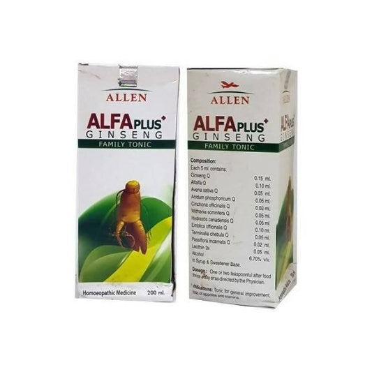Allen Homeopathy Alfa Plus Ginseng Family Tonic Grab2Buy Allen Homeopathy Grab2Buy