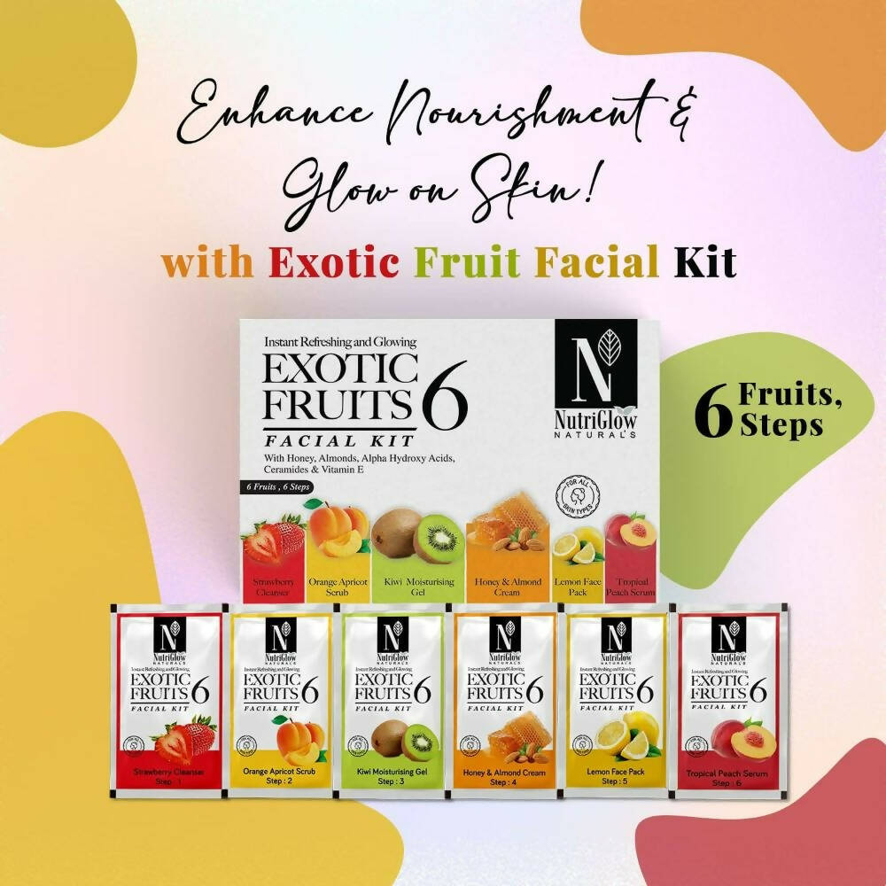 NutriGlow NATURAL'S Exotic Fruit Facial Kit - Grab2buy