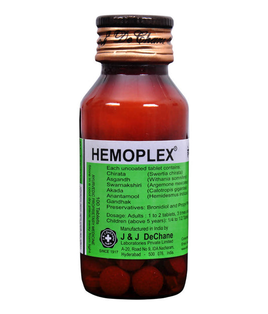 J & J Dechane Ayurvedicn Hemoplex Tablets | Grab2Buy