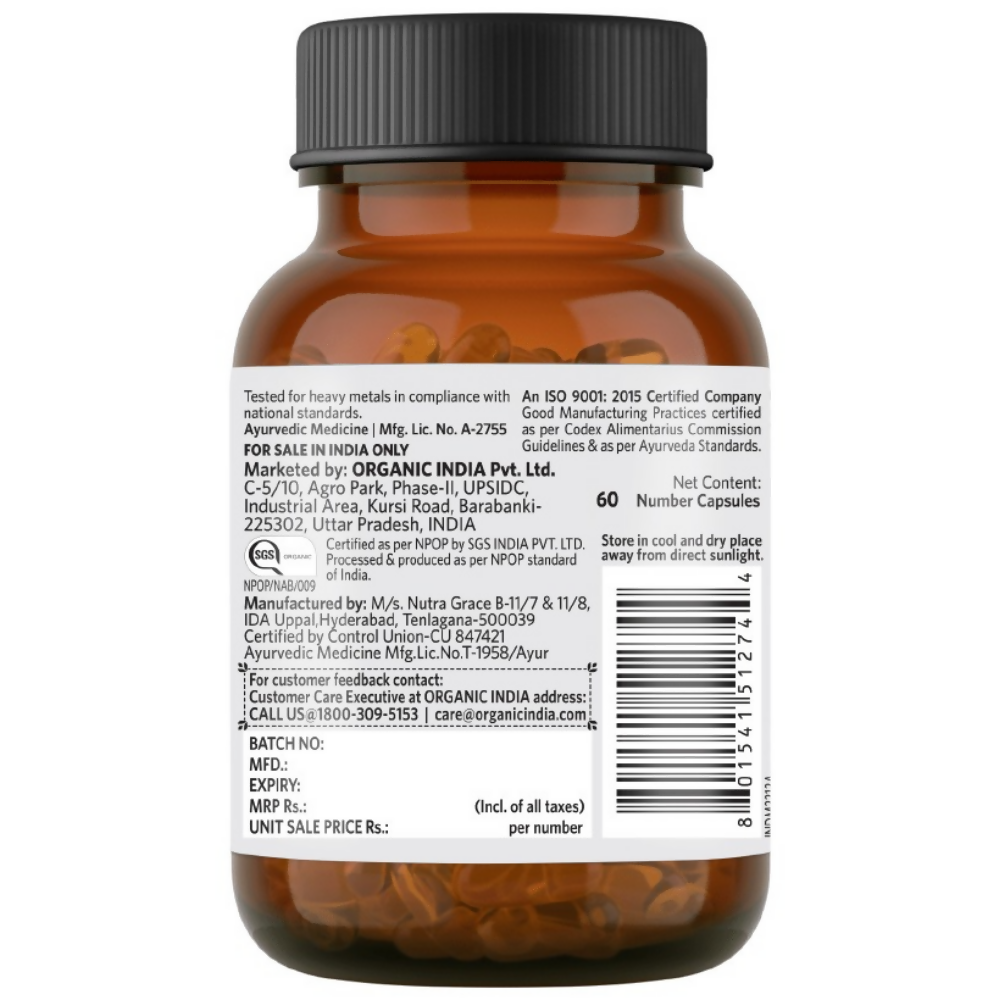 Organic India Flaxseed Oil Capsules - Grab2buy