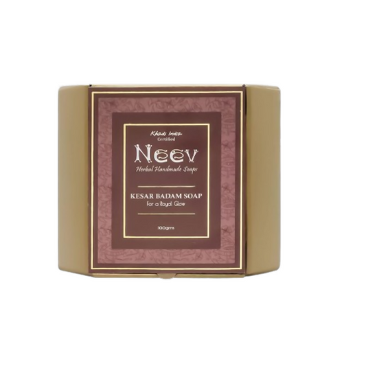 Neev Herbal Handmade Soap Kesar Badam Soap For A Royal Glow