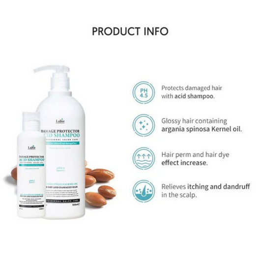 La'dor Real Intensive Acid Korean Shampoo for Damaged Hair